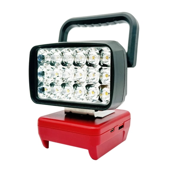 Portable Flashlight 18V/20V Battery Handheld Light With Focused Beam For Search Rescues