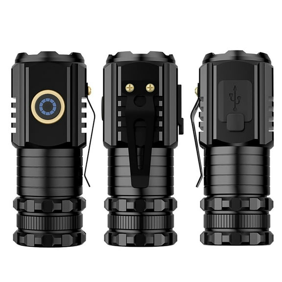 Portable Flashlight, Czzoypi Super Bright 2000 Lumens Rechargeable LED Flashlight, USB-C Magnetic Tail Cap Hands-Free Light for Camping Hiking Car Repair