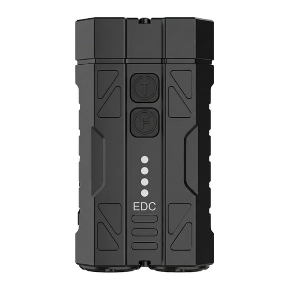Portable Flashlight, Long Distance Beam, White Light Switch, Light Switch, Edc, Everyday Carry, Aluminum Black, Compact Pocket Unit, Outdoor Emergency Use, 3 in Height, 1 Pc
