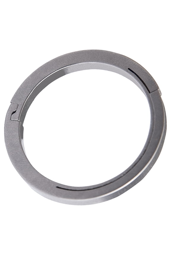 Portable Flat Keychain Rings Split Side Pushing Key Rings Heavy Duty Key Rings for Carabiner Easy to Use