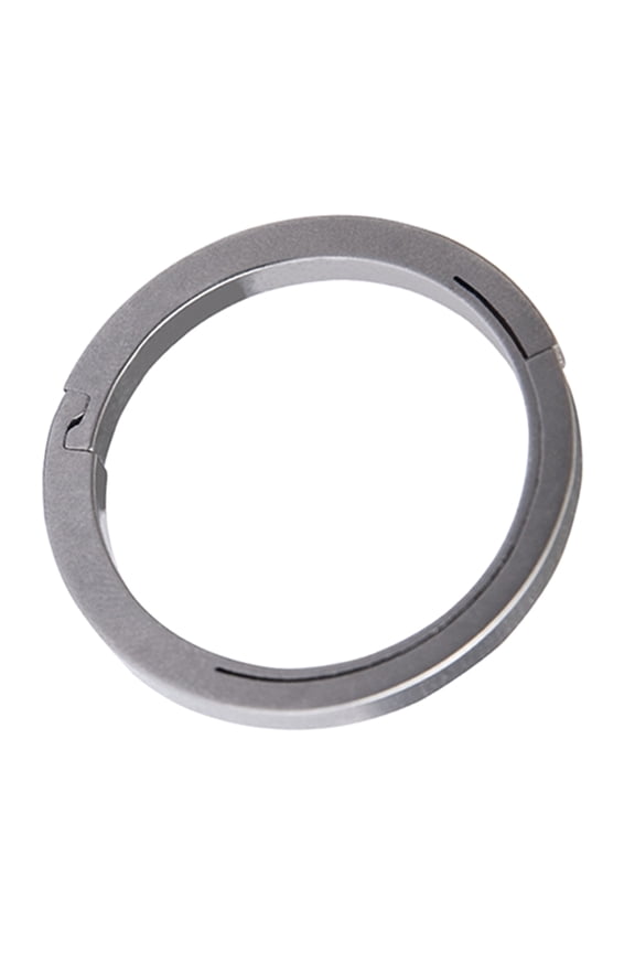 Portable Flat Keychain Rings Split Side Pushing Key Rings Heavy Duty Key Rings for Carabiner Easy to Use