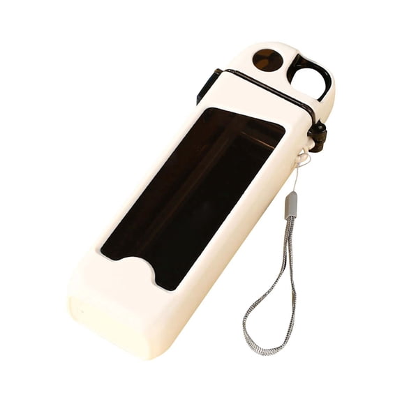 Portable Flat Water Bottle Leak Proof Square Water Cup Summer Straw Sports Water Bottle Suitable For Outdoor Activities And Travel One Size