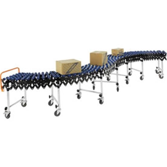 Portable Flexible & Expandable Conveyor, Nylon Skate Wheels - 175 lbs