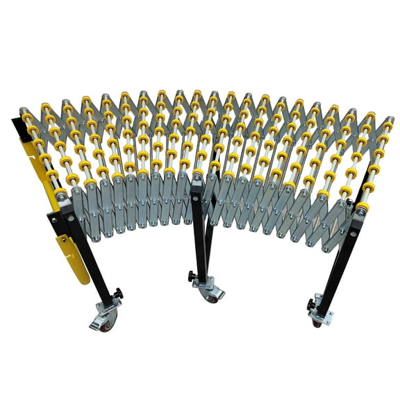 Portable Flexible Expandable Conveyor With ABS Skate Wheels Adjustable from 31.5" to 118"