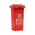 thumbnail image 1 of Portable Flip Top Ashtray and Trash Can for 2 Cigarettes & Lighter, Waterproof Pocket Storage Box, Compact Smoker Accessories Organizer with Lid for Home Car Travel, 1 of 8
