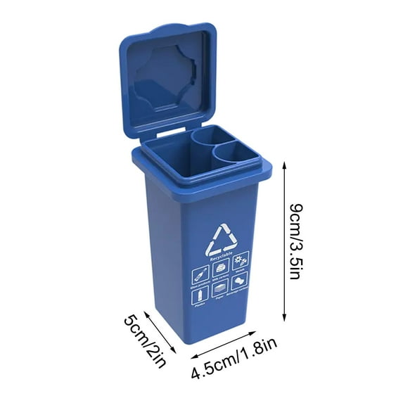 Portable Flip-Top Trash Can - Waterproof Cigarette Storage Box for Smokers - High-Definition Print, Compact and Stylish Design