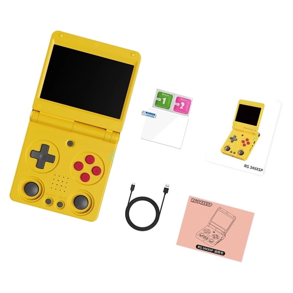 Portable Fliptops Handheld Console 64GB Storage Vintage Inspired Game Systems