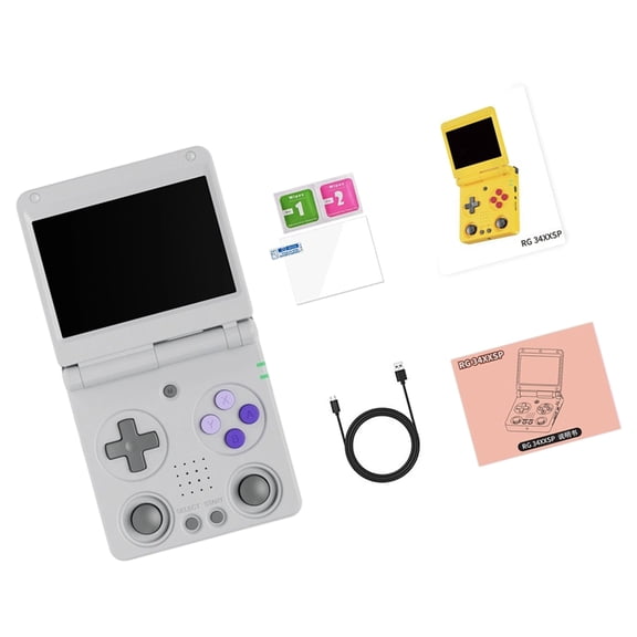 Portable Fliptops Handheld Console 64GB Storage Vintage Inspired Game Systems