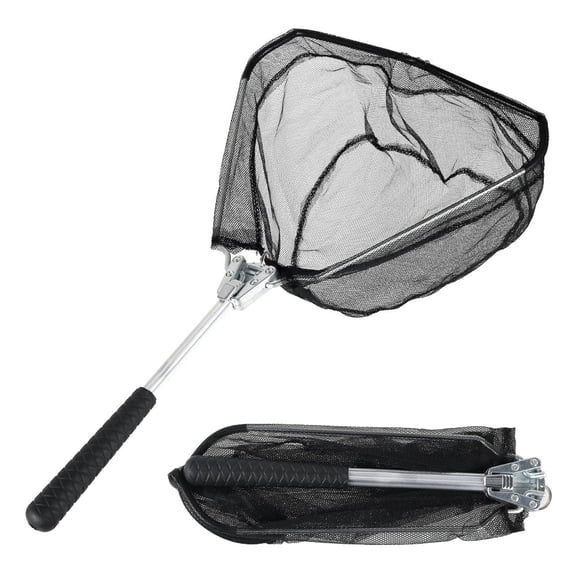 Portable Floating Fishing Landing Net Foldable Triangular Catch Release Bass Trout (asshown )