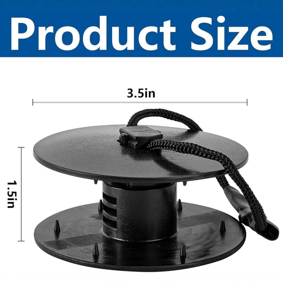Portable Floating Water Mat Tether Kit Sturdy Anchor Strap Buckle Attachment Accessories for Lake Pool Ocean Foam Pads and Blankets