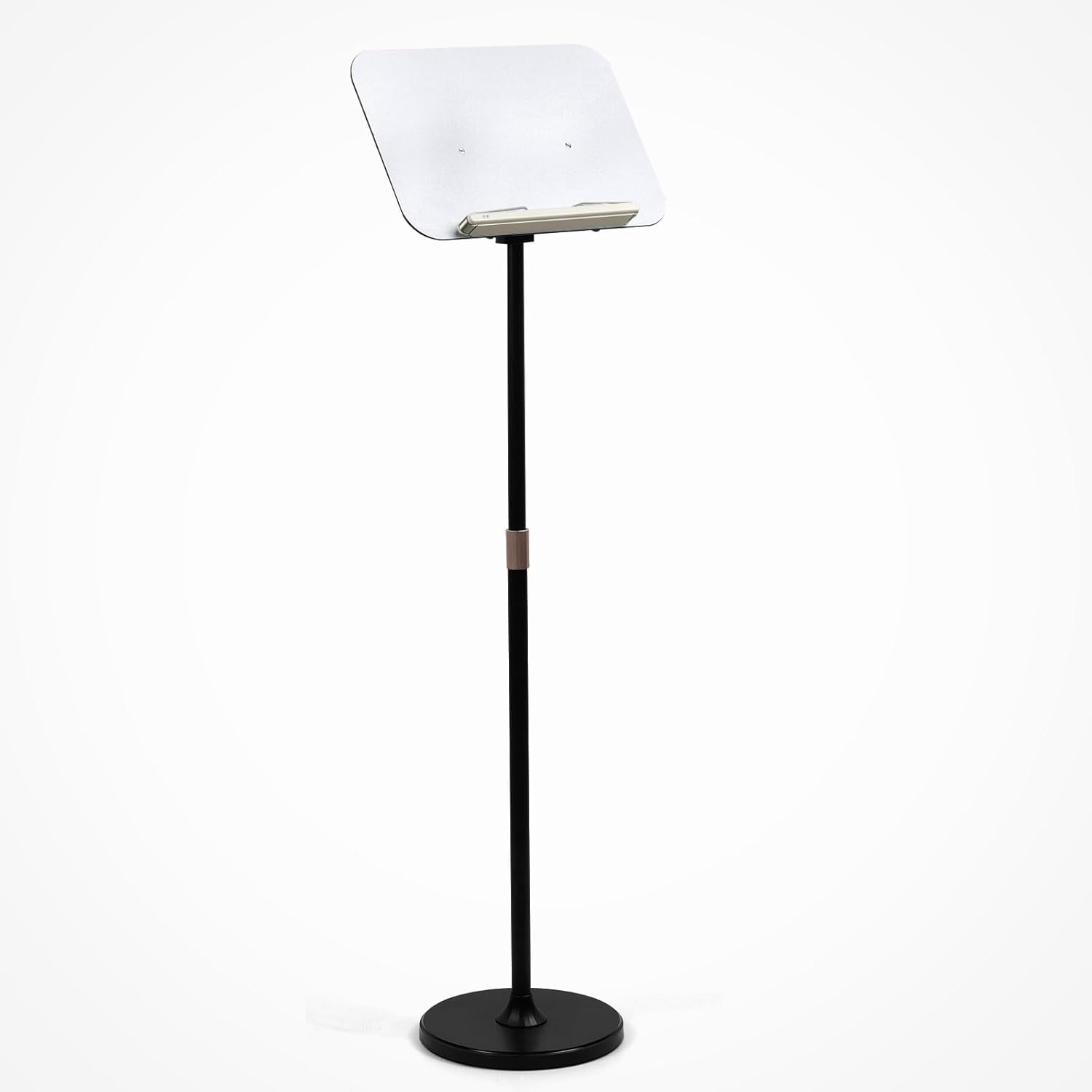 Adjustable Black and Gray Portable Floor Lectern Podium Stand