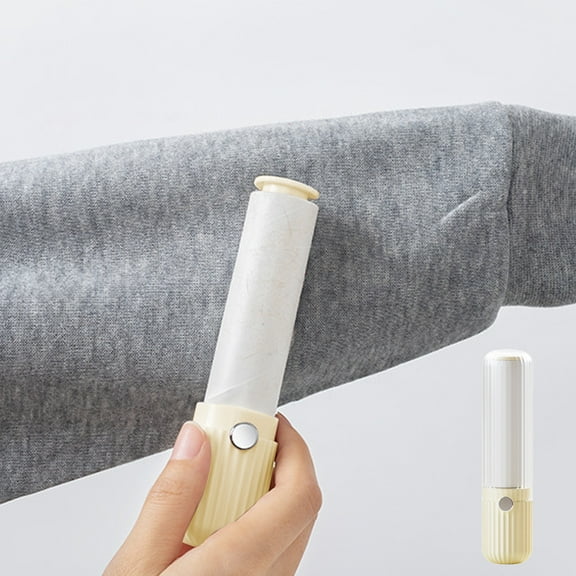 Portable Floor Lint Roller for Large 3.14" Adhesive Roller with Long Handle for Carpets,Sofas Curtains Lightweight Refillable