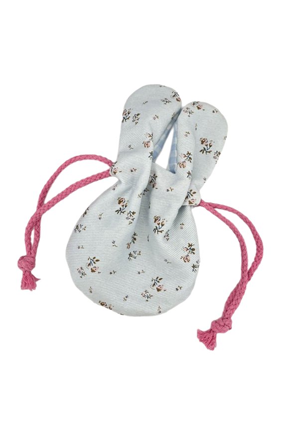 Portable FloralAn1ma1Ear Drawstring Closure Bag For Travel Daily Organizer