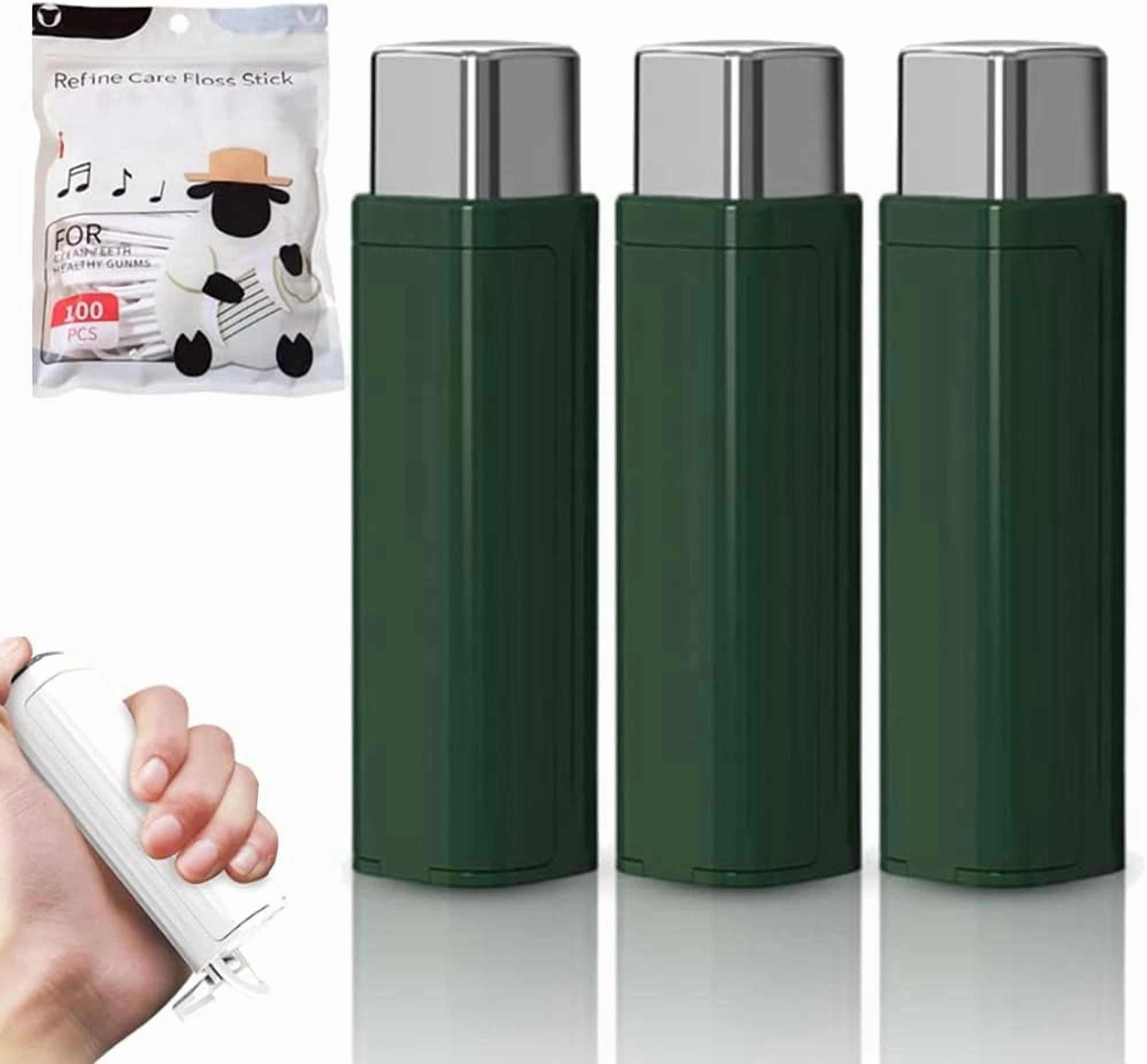 Portable Floss Dispenser, Dental Floss Dispenser Dental Floss Picks Case, Upgrade Portable Automatic Floss Dispenser Floss Organizer for Family Travel