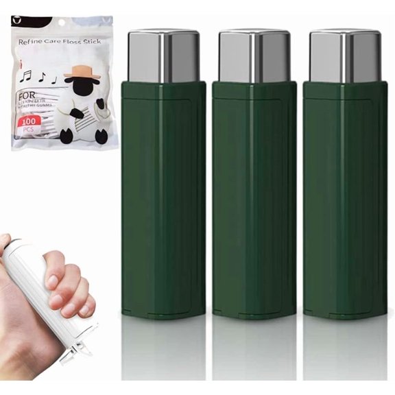 Portable Floss Dispenser, Dental Floss Dispenser Dental Floss Picks Case, Upgrade Portable Automatic Floss Dispenser Floss Organizer for Family Travel
