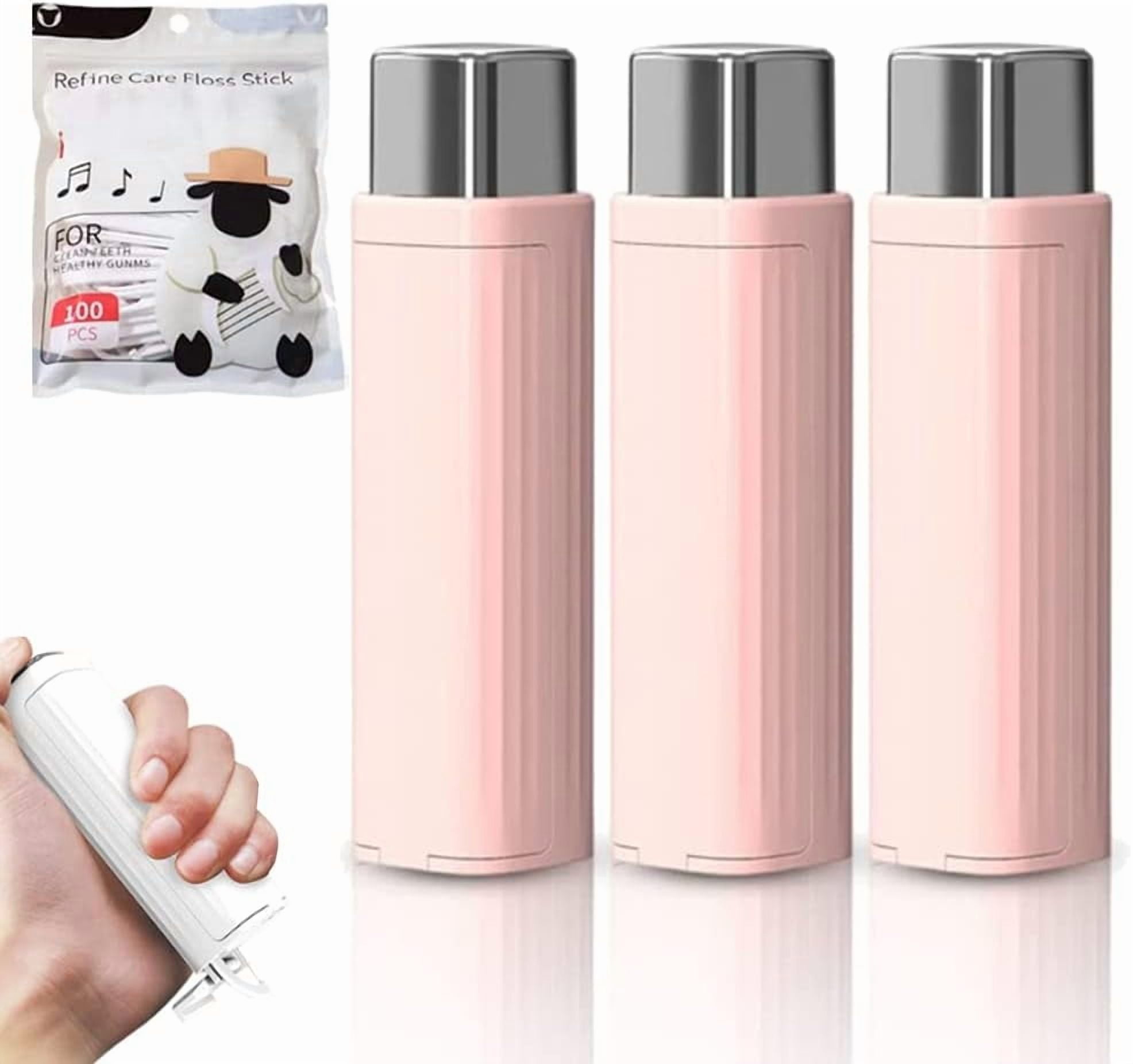 Portable Floss Dispenser, Dental Floss Dispenser Dental Floss Picks Case, Upgrade Portable Automatic Floss Dispenser Floss Organizer for Family Travel