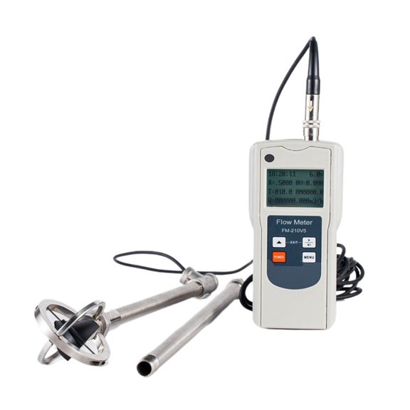 Portable Flow Meter FM-210V5 Digital Water Flow Meter 0.01-5.00 M/s Open Channel River Reservoir Field Irrigation Flowmeter ,Energy-Saving