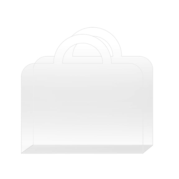 Portable Flower Bag Packaging Party Favor Box Transparent Flower Box With Handle Holiday Gifts Pouch Bags