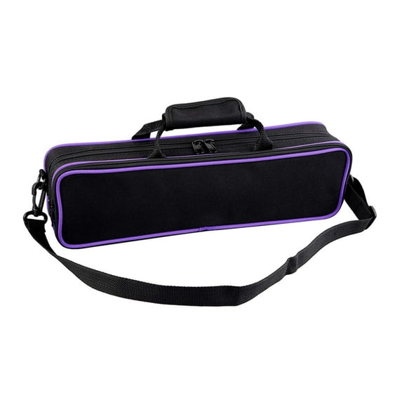 Portable Flute Carry Bag Case 16 Hole Multipurpose Canvas with Shoulder Strap for Music Instruments Travel and Storage