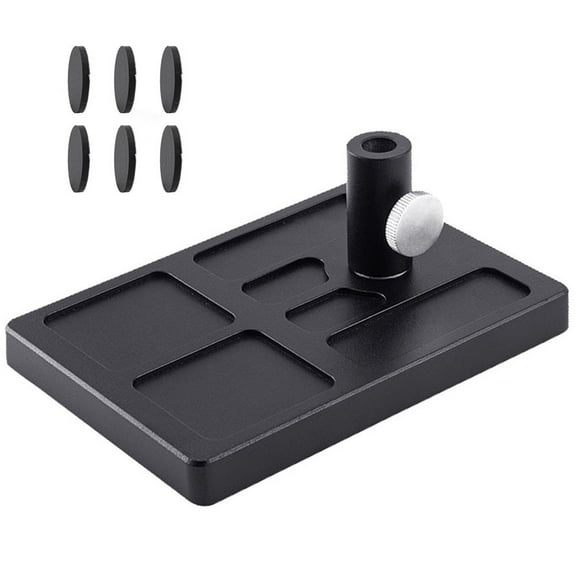Portable Fly Tying Pedestal Base Easy to Carry and Adaptable Aluminum Accessory with Stable Anti Slip Design