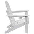 thumbnail image 1 of Portable Foldable Adirondack Chair Pair, White All-Weather Resin Material, Compact Storage Patio Fire Pit Seating for Adults, Outdoor Fold Up Chairs (Set of 2), 1 of 7