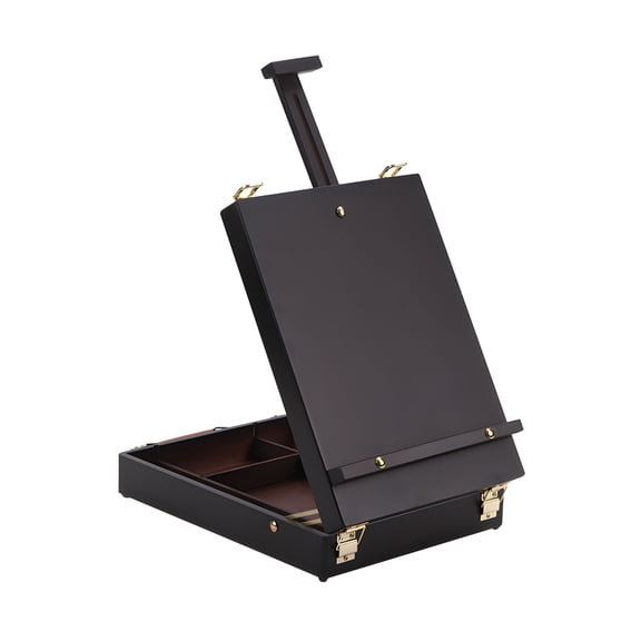 Portable Foldable Art Easel Featuring Carry Handle And Storage Box For Easy Transport To Art Classes