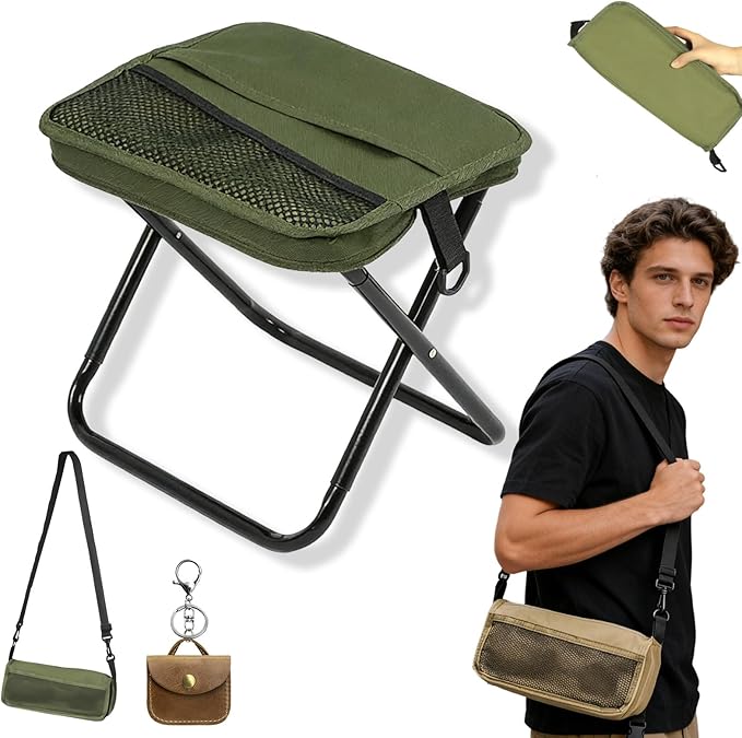 Stool Back Pack Portable Foldable Backpack Stool, Foldable Sling Bag Stool, Outdoor ...