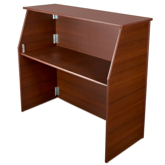 Portable Foldable Bar 42" Tall x 48" Long - Walnut by Chivari