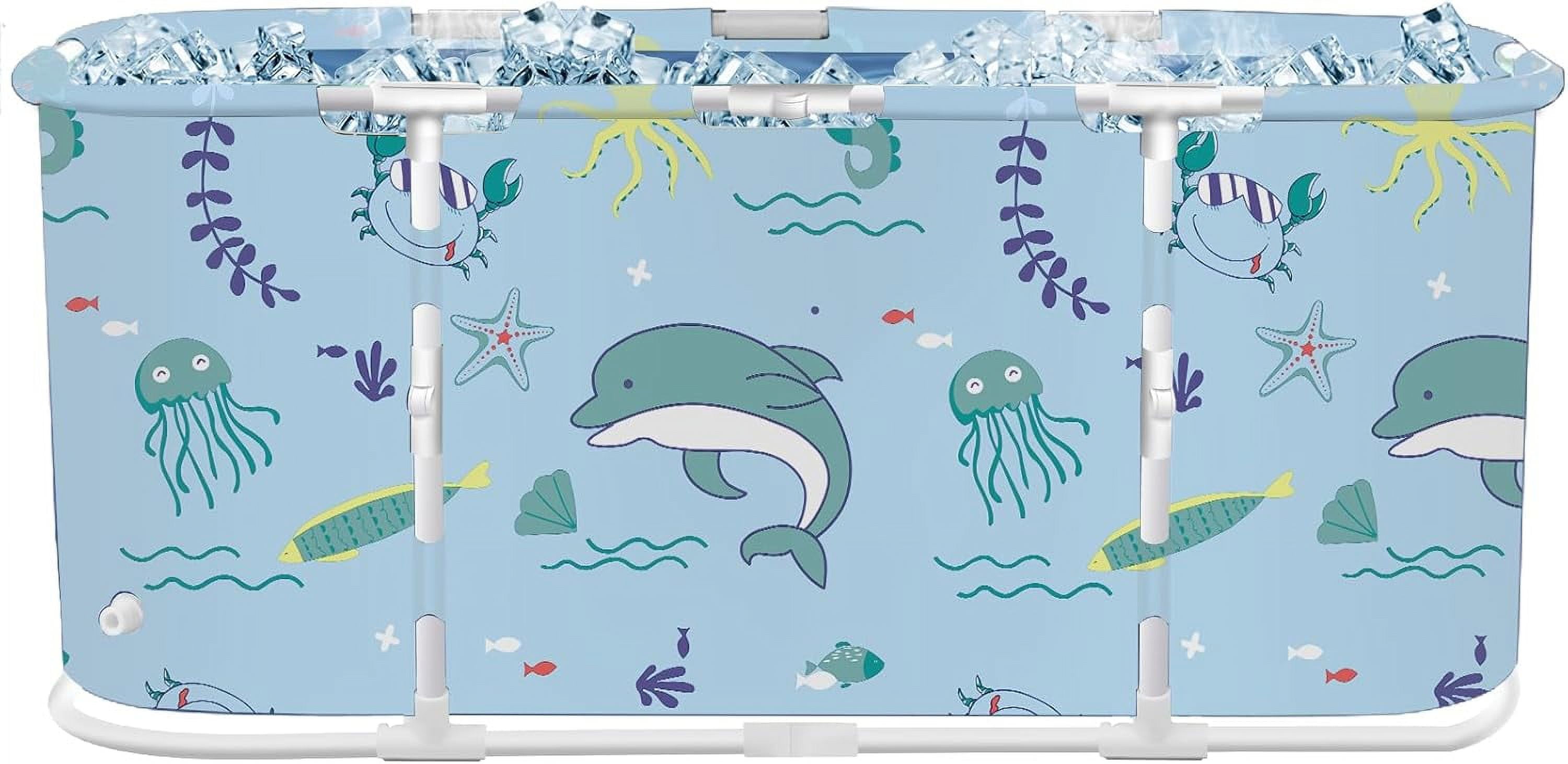 Portable Foldable Bathtub,Separate Family Bathroom SPA Tub,Soaking