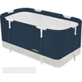 thumbnail image 1 of Portable folding bathtub, standing soaking tub designed for shower use, suitable for adults and children(44 inches long x 24 inches wide), 1 of 7
