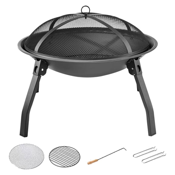 Portable Foldable Camp Stove Compacts Outdoor Pit Efficient Wood Burning Durability for Backpacking Picnics