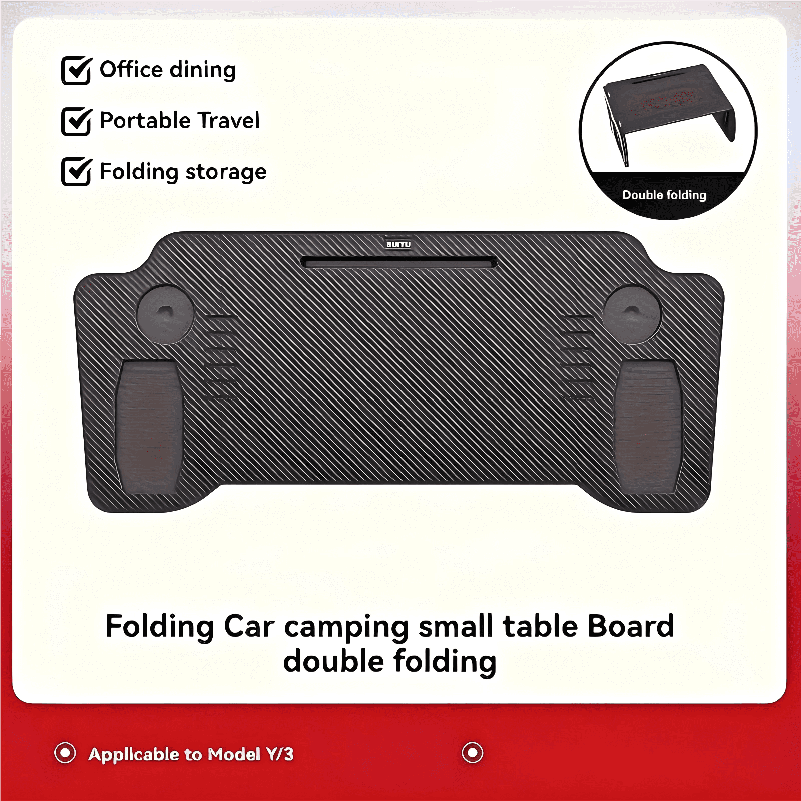 Portable Foldable Car Table Compatible with Y/3 Accessories, ABS ...
