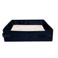thumbnail image 1 of Portable Foldable Cat Litter Box, Lightweight Travel Outdoor Toilet, Car Camping Sand Pan for Kittens, Black, S, 1 of 5