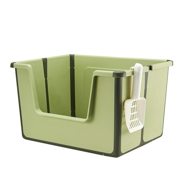 Portable Foldable Cat Litter Indoor Pet Supplies Travel Collapsible Tray for Easy Storage Lightweight Durable Design