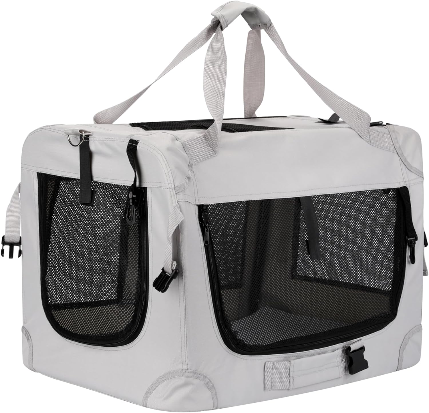 Portable Foldable Dog Crate, Collapsible Soft Dog Crate Carrier Kennel