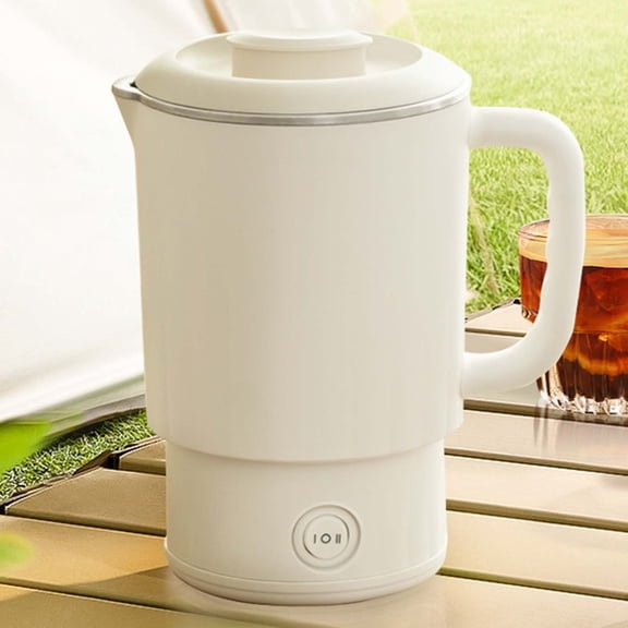 Portable Foldable Electric Kettle with 304 Stainless Steel Fast Heating Compact Design for Travel Camping and Outdoor Activities B