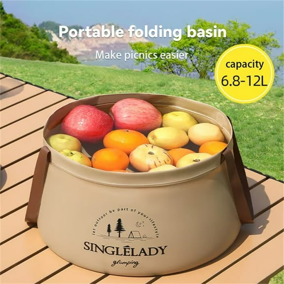 Portable Foldable Foot Soaking Tub Basin with Handles Massage Acupoints Plastic Bucket for Travel Laundry Grey , Kitecy Travel Accessories Foldable Basins Portable Tubs
