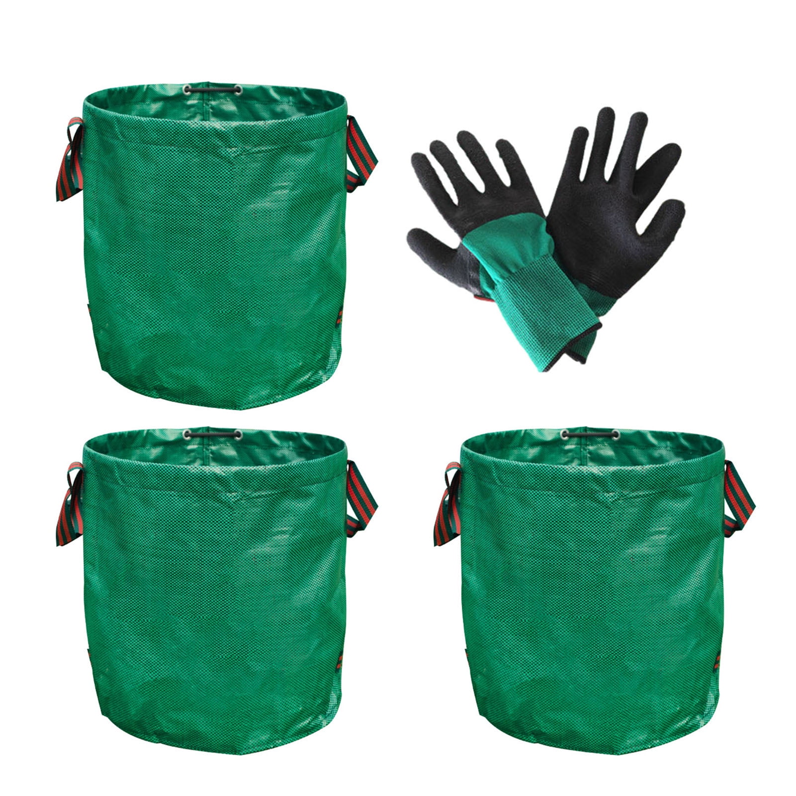 Portable Foldable Garden Leaf Bag with Durable Handle Easy Storage