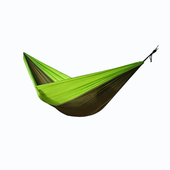 Portable Foldable Nylon Hammock For Camping Travel Backyard Relaxation Single Double Size Multicolor 1 Pack