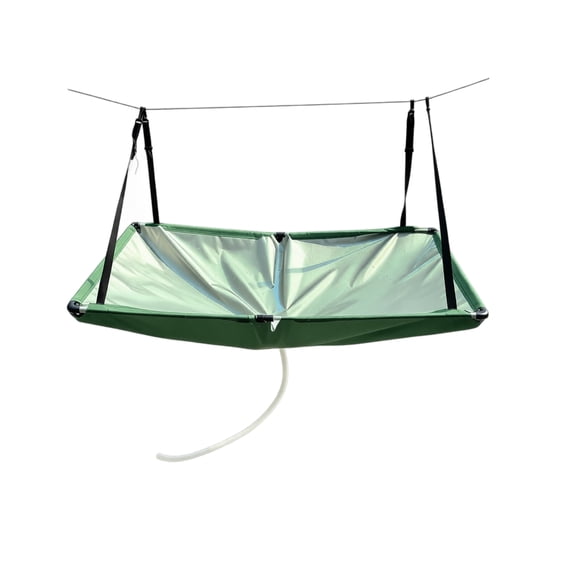 Portable Foldable Outdoor Rainwater Collection Tarp with 1 Meter Flexible Hose for Garden Yard RV Rainwater Harvesting System Water Saving Design