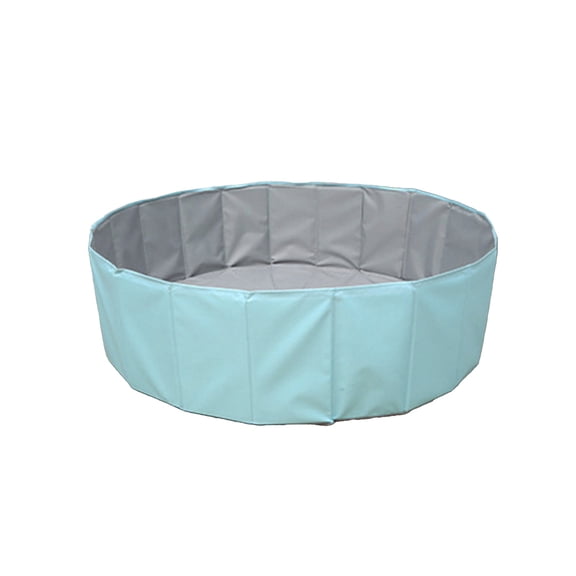 Portable Foldable Pet Bathing Pool Collapsible Dog Washing Tub Space Saving Grooming Wading Accessory For Outdoor Yard Blue