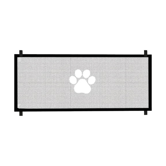 Portable Foldable Pet Dog Gate Fence, Punch-Free Protection Isolation Barrier, Household Adjustable Mesh Safety Guard Door for Hallways and Stairs