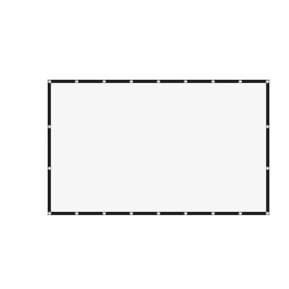 Projector Screen Soft High Density White Less Creases Portable Foldable ,Wrinkle-Free