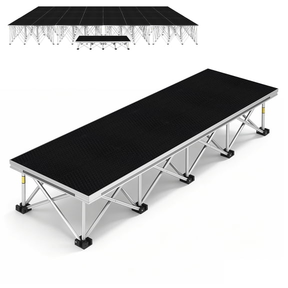 Portable Foldable Stage Platform Riser, 8.7 Inch High Step Stool for Performers, Non-Slip Adjustable Risers for Events Concerts Band Church Dance, Heavy Duty Portable Stage Steps for Indoor Outdoor