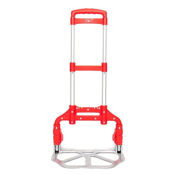 Portable Foldable Telescopic Trolley Trolley Luggage Trolley Red