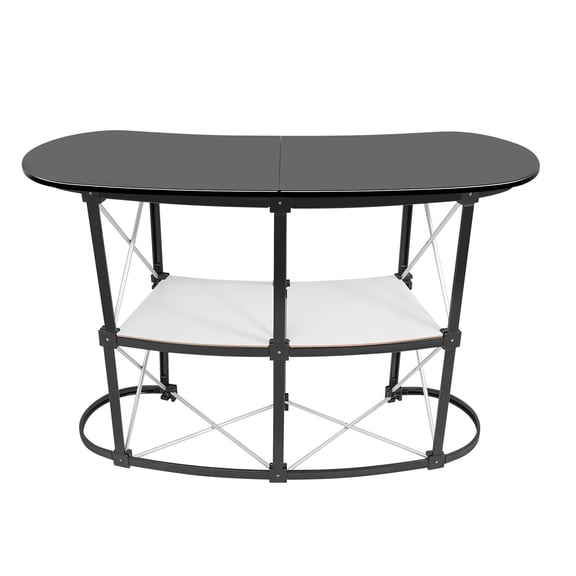 Portable Foldable Trade Show Counter Aluminum Alloy Frame 70kg Load Capacity for Exhibition Promotion