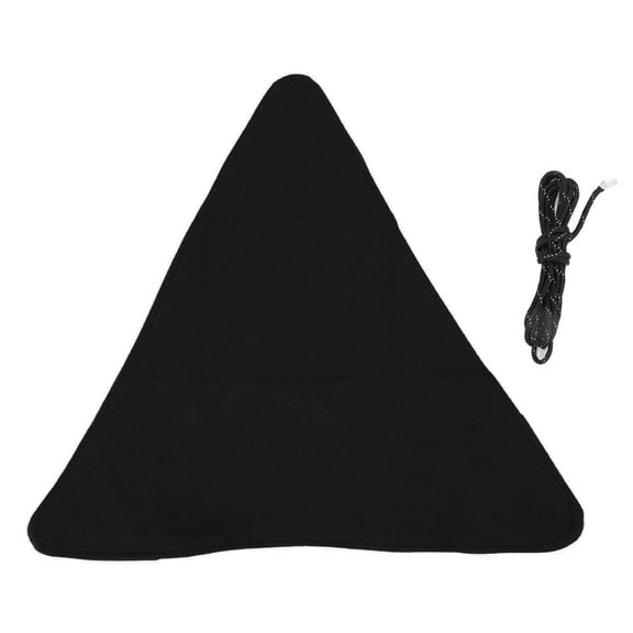 Portable Foldable Tripod Stool Cloth - Handcrafted Anti-Scratch Canvas for Camping and Fishing - Black