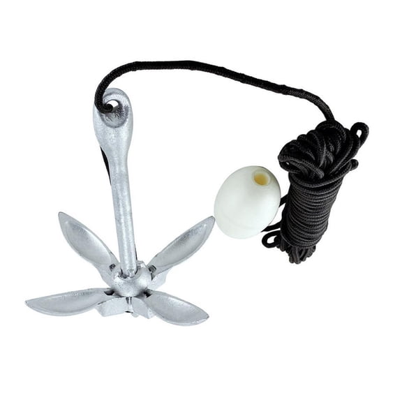 Portable Folding Anchor Kit Mooring Docking System for Small Boat Inflatable