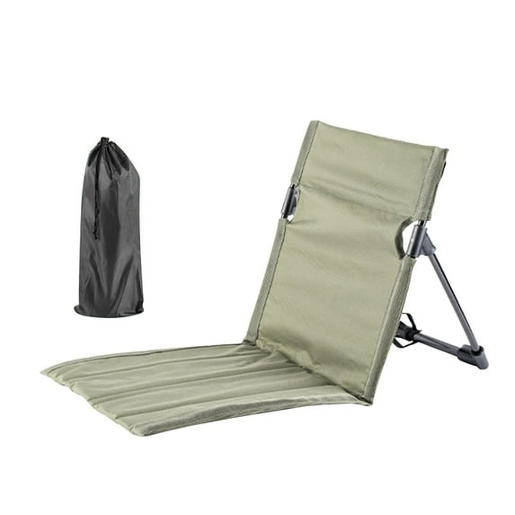 Portable Folding Camping Chair with Backrest 600D Fabric & Sponge Cushion Tilting Function for Ultralight Beach Fishing Chair Outdoor Picnic Stadium Travel Stool