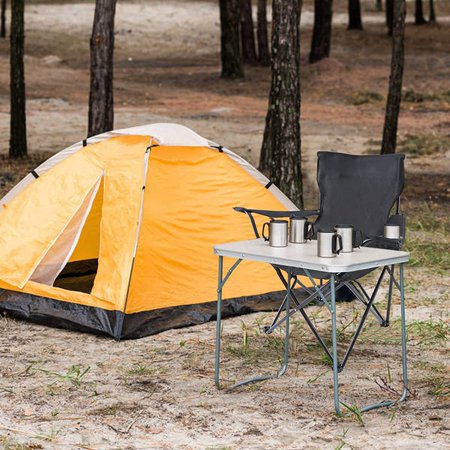 Portable Folding Camping Chair, Black